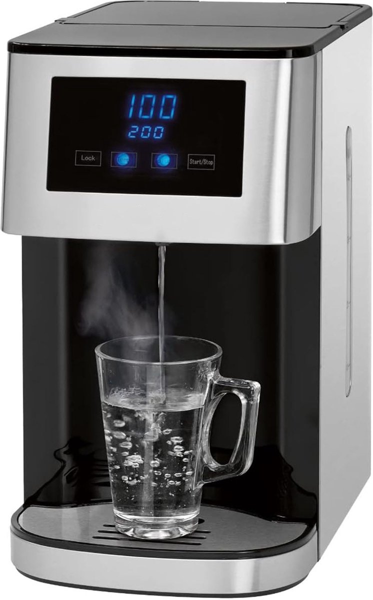 DailySupplies® Heetwatertap - Heetwaterdispenser - Instant Waterkoker - Zwart met Zilver