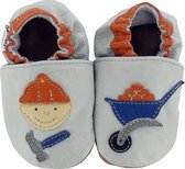 Hobea - babyslofjes - bouwvakker - grijs