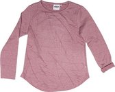 Ebbe - meisjes shirt - lange mouwen -  dusty rose melange - Maat 92