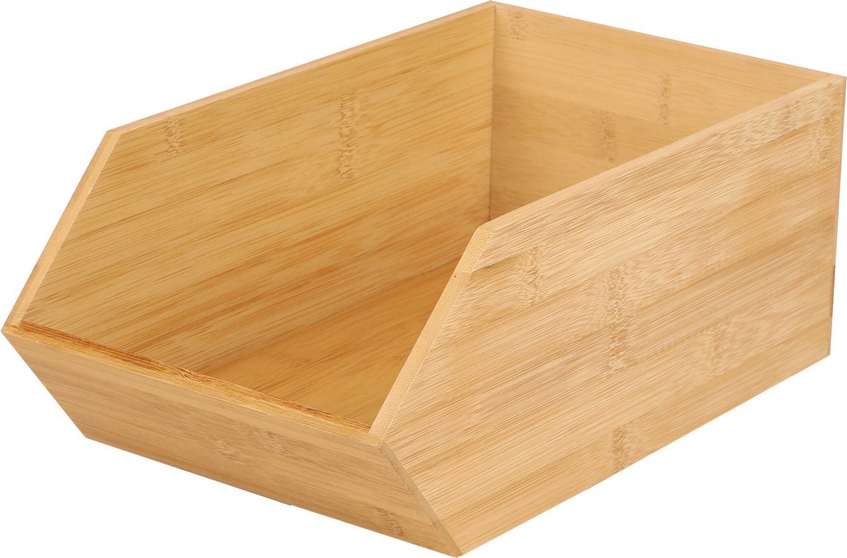 Goedkoopste Opbergbakje - Bamboe - Organizer - Bamboe Bakje - 31x18x12 cm - Make-up Bakje - Pennenbakje