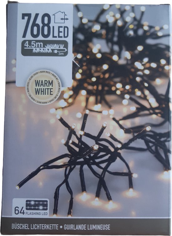 Kerstverlichting LED - warm wit - 180 lampjes - 13.5