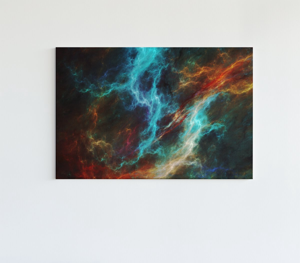 Trendex Global Canvas Schilderij - Abstract - Kleurrijke Wanddecoratie - 120x80x2 cm