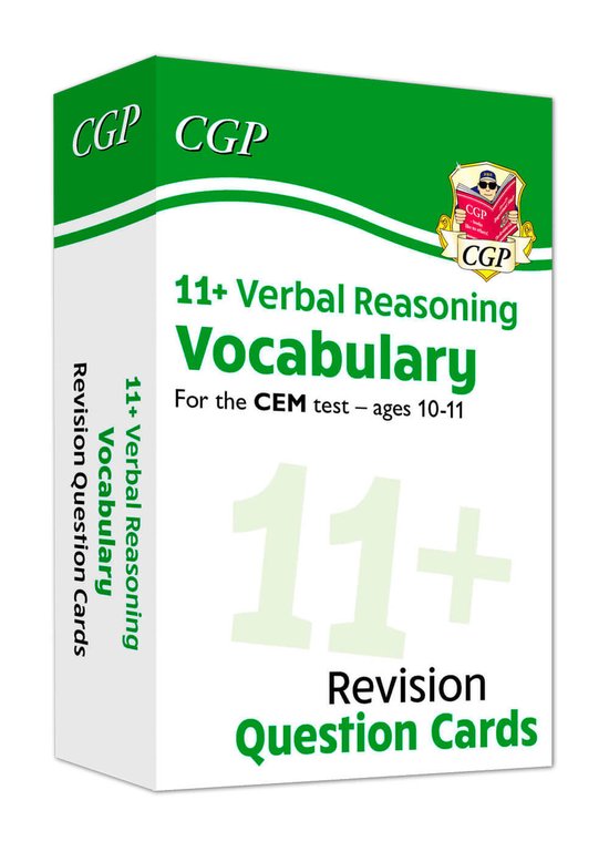 New 11+ CEM Revision Question Cards: Verbal Reasoning Vocabu ... - cover