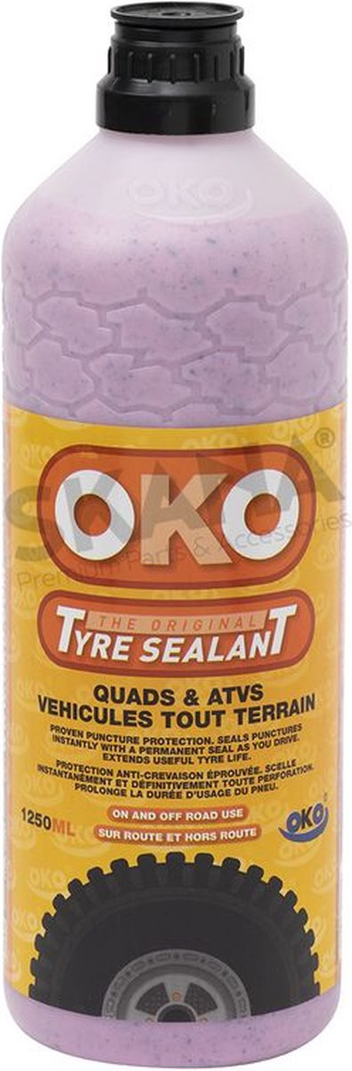 OKO bandenafdichtmiddel ROSE (QUADS & ATV´s) 1,25 liter voor binnenbanden en tubeless banden