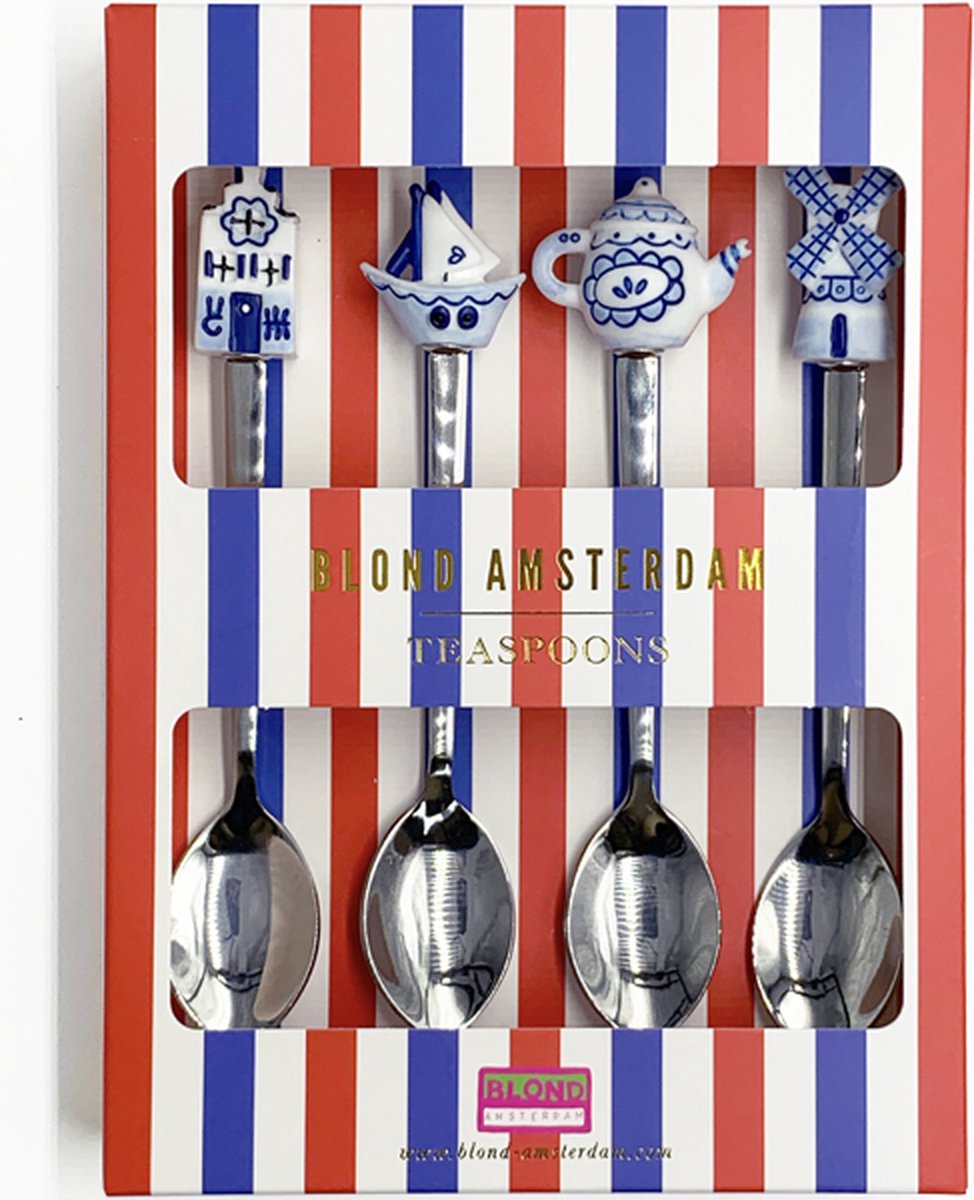 Blond Amsterdam, Delfts Blond: Theelepels, set van 4