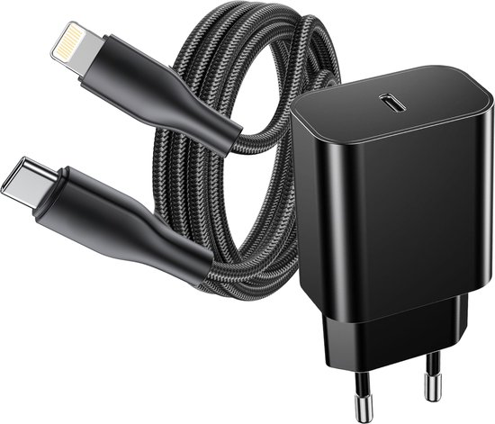 Snellader Set geschikt voor iPad en iPhone - Oplader - 2 Meter