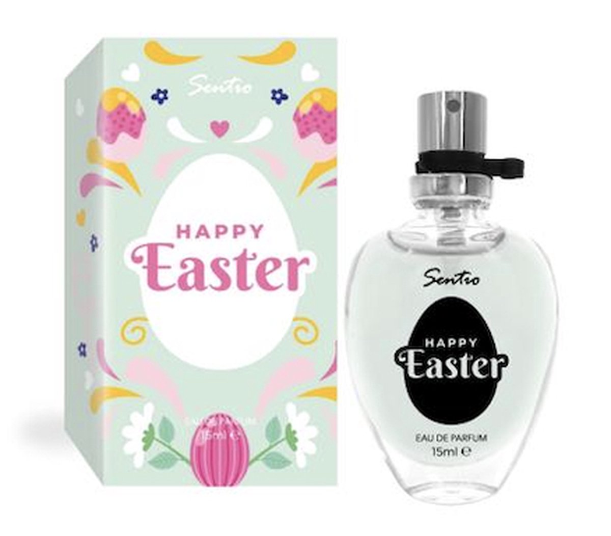 Goedkoopste Sentio miniparfum cadeau idee tekst for women - Happy Easter - Eau de parfum - 15ml