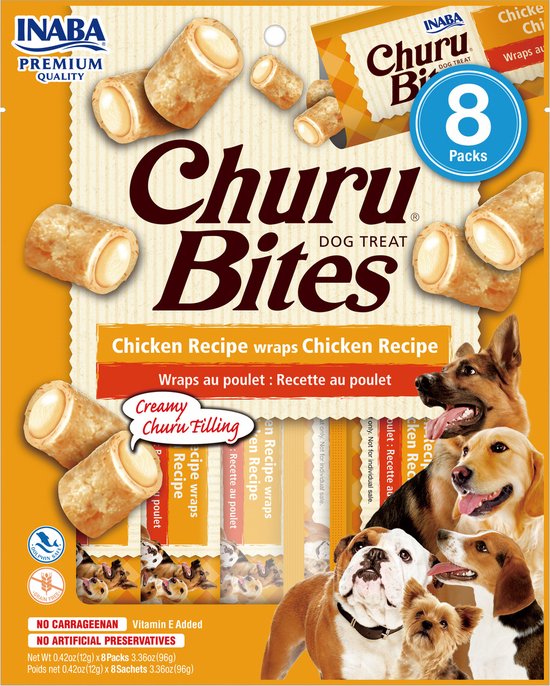 Ciao Hondensnack Churu Rolls Kip - 76 gr