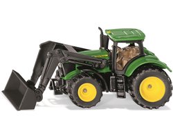 Siku 1395, John Deere 6215r Met Voorlader, Metaal/kunststof