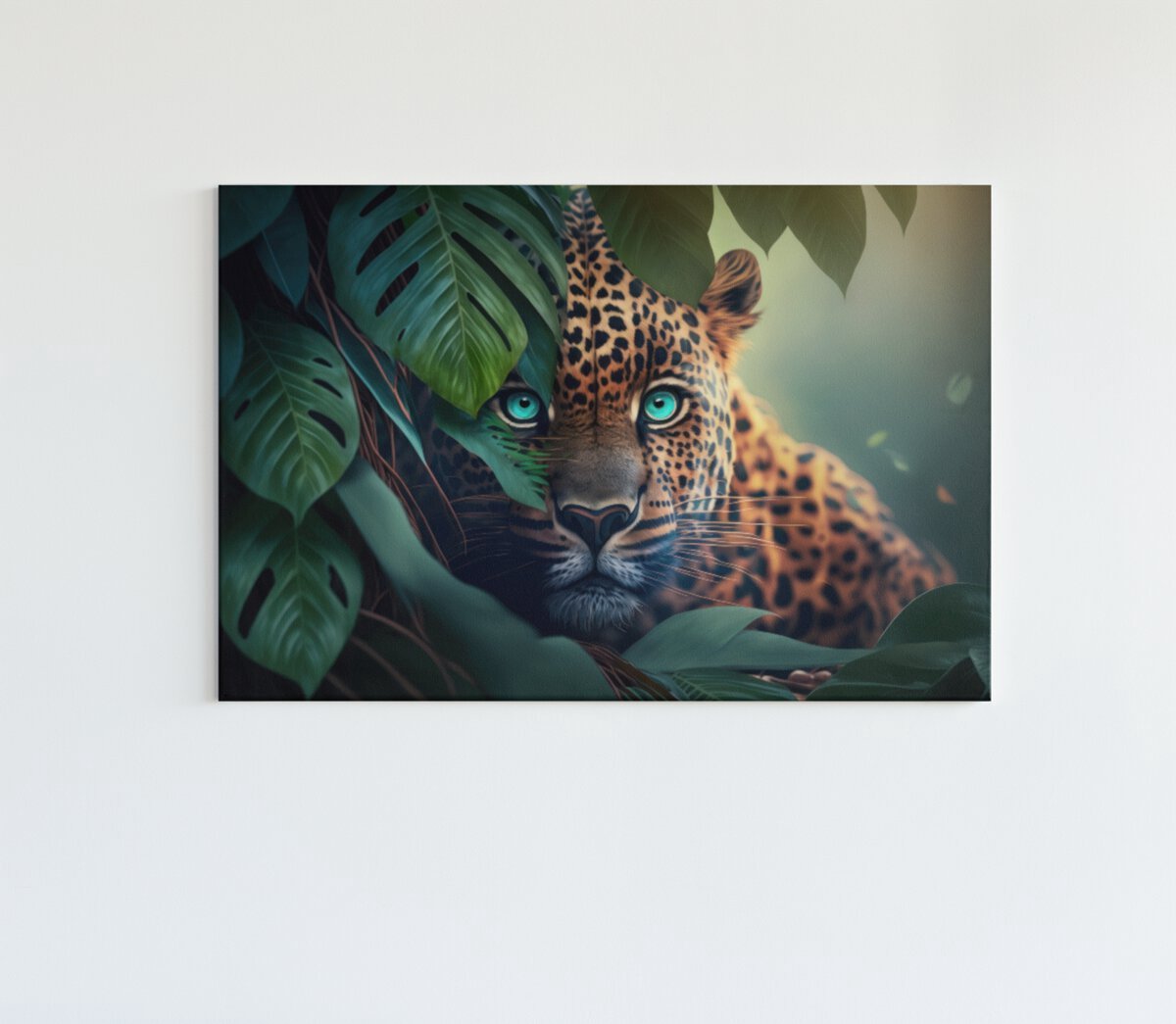 Trendex Global Canvas Schilderij - Dieren - Luipaard - Kleurrijk - 60x40x2 cm