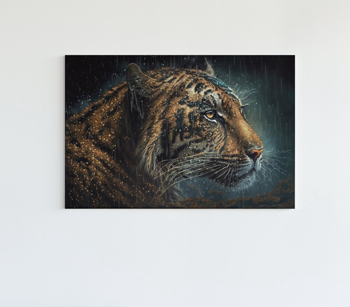 Trendex Global Canvas Schilderij - Luipaard - Wilde Dieren - Wall Art - 150x100x2 cm Meerkleurig