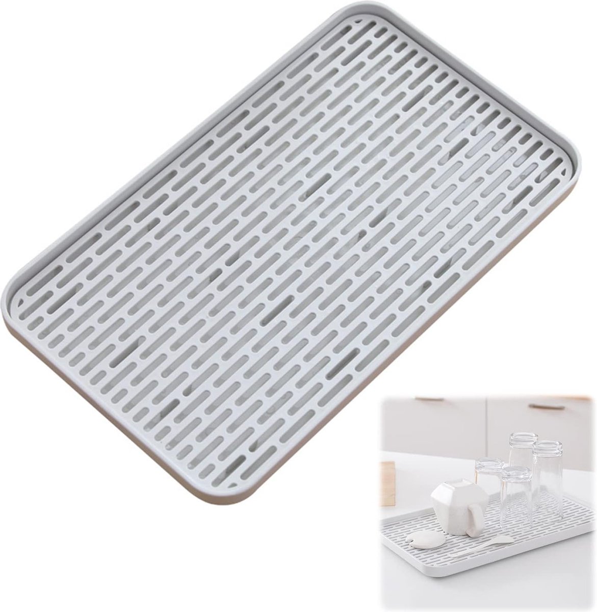 Goedkoopste Inovra ® Multifunctionele Afdruipmat en Organisator voor Keuken en Badkamer