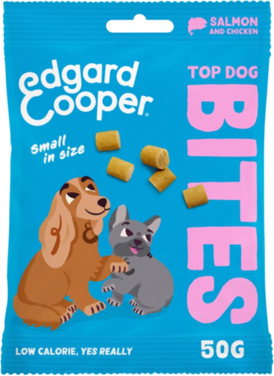 Edgard & Cooper Bites Small 50 g - Hondensnacks - Zalm