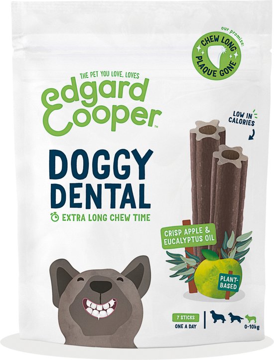 Edgard & Cooper Doggy Dental Appel - Hondensnacks - S