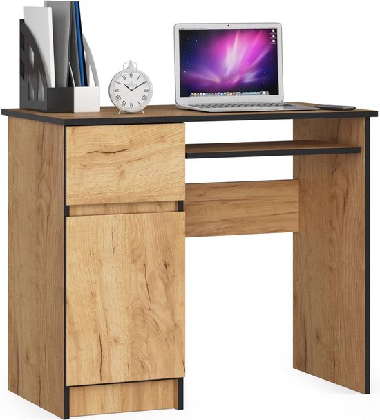 PC-bureau A5 met toetsenbordplank, kantoorbureau, computertafel