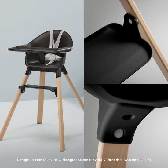 Stokke® Clikk™ Kinderstoel - Black Natural van Stokke — afbeelding 2