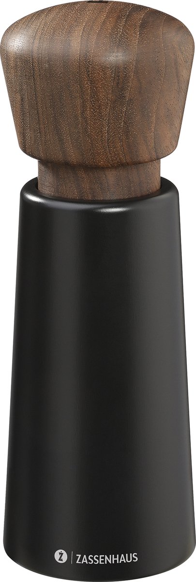 Zassenhaus Nordney Pepermolen 18 cm Beukenhout Zwart Walnoot
