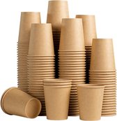 Gobelets en carton ECO 8oz 240ml blanc - 25 Pièces - gobelets en papier jetables karton - gobelets - gobelets - gobelet à café - gobelet jetable - Tasses à café - Tasses à café - Boissons chaudes et froides - respectueux de l'environnement