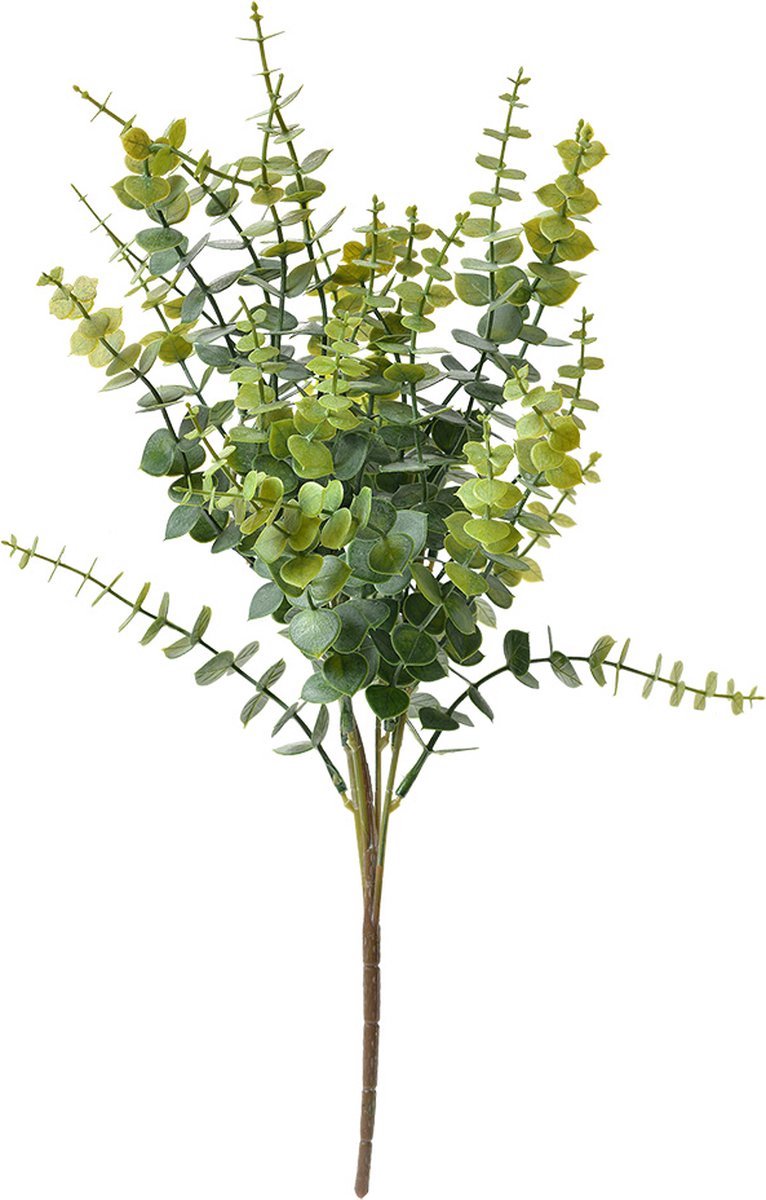 decoratieve accessoires - 2 STUKS- Herfst - Eucalyptus - plant - Zijden bloemen - nep - groen - 46 cm