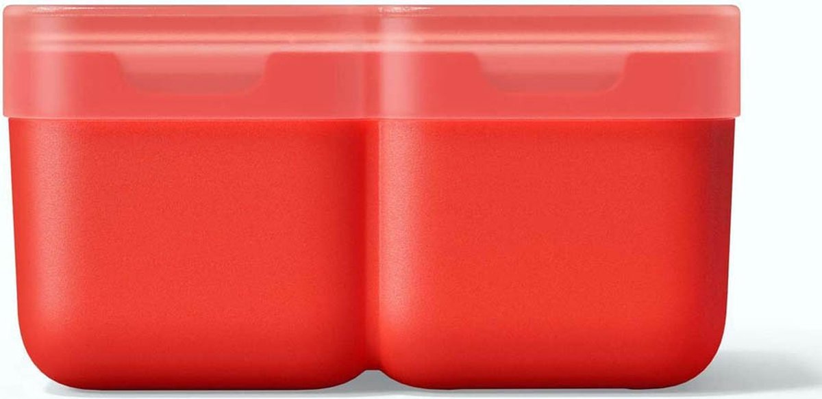 IJsblokjes Vorm, Luxe, Set van 2 Stuks, Popypropyleen/Siliconen, BPA vrij, Rood - Zoku