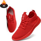 Nivard Schoenen Heren - Sneakers - Comfortabel - Sportief - Casual - Volwassen - Rood - Maat 45
