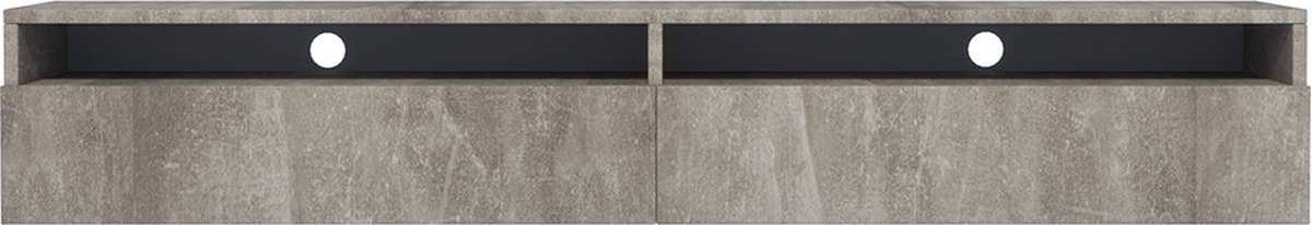 Selsey Rednaw - TV-meubel met verlichting - 180 cm - Beton Grijs