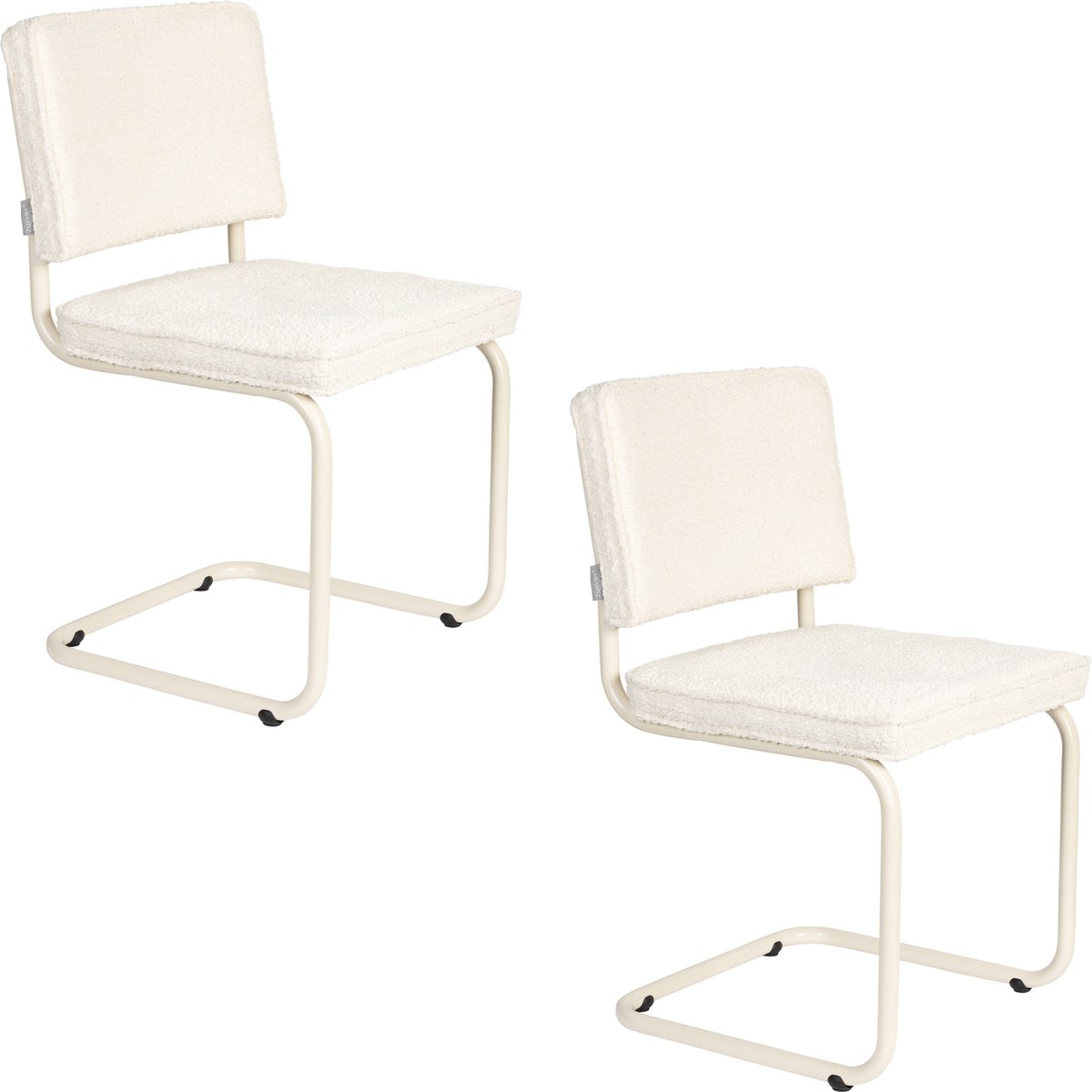 Ridge Soft Eetkamerstoelen Gebroken Wit - Set van 2