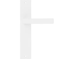 Ostiumhome® - Deurbeslag- Deurklink op schild - Wit - Lorto