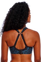 BH de Sport rembourré Freya High-Octane avec armatures - Léopard minuit - 70M
