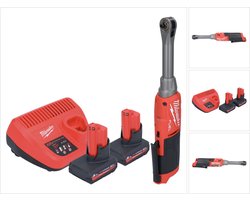 Milwaukee M12 FHIR14LR-502 accu-ratel 12 V 47 Nm 1/4" borstelloos + 2x accu 5,0 Ah + lader