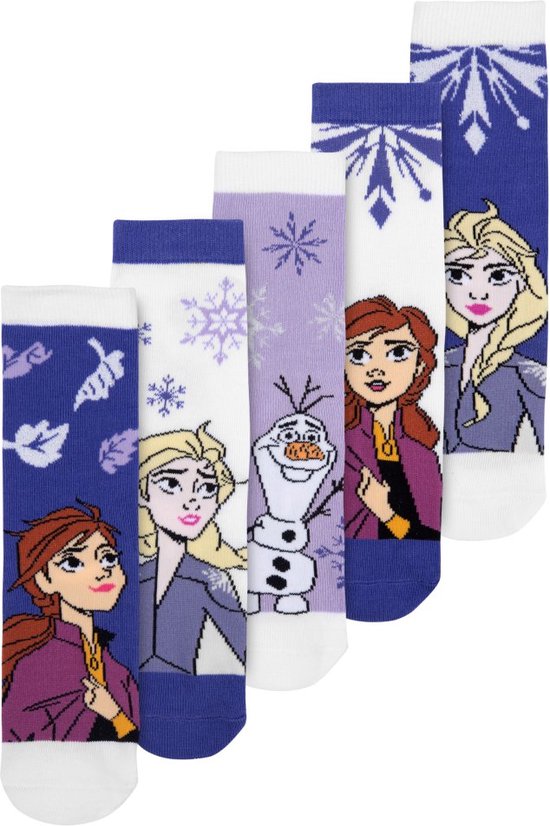 Chaussettes Disney Frozen - 5 paires - Taille 23/26