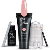 Miss Jules® Polygel Kit - 30 ml Natural Pink - Polygel Nagels Starterspakket – Polygel Set Incl. Instructievideo (NL) – Polygel Starters Kit