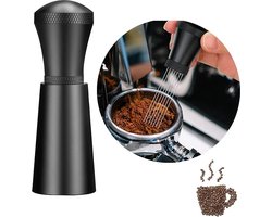 koffie verdeler - espresso distrubutie tool - Espressoverdeler - koffie verdeler - Espresso distributie tool - Koffie Accessoires - Koffie Roerder - zwart - 95*32*32mm - rvs