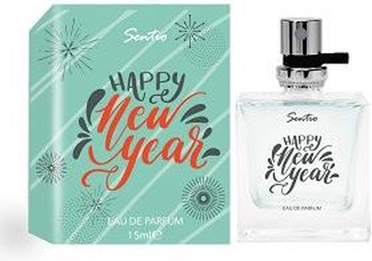 Goedkoopste SENTIO Happy New Year Eau de Parfum 15 ml - Miniparfum - Kerst - Nieuw Jaar - Cacao - Fruitig Geur - Houtaard