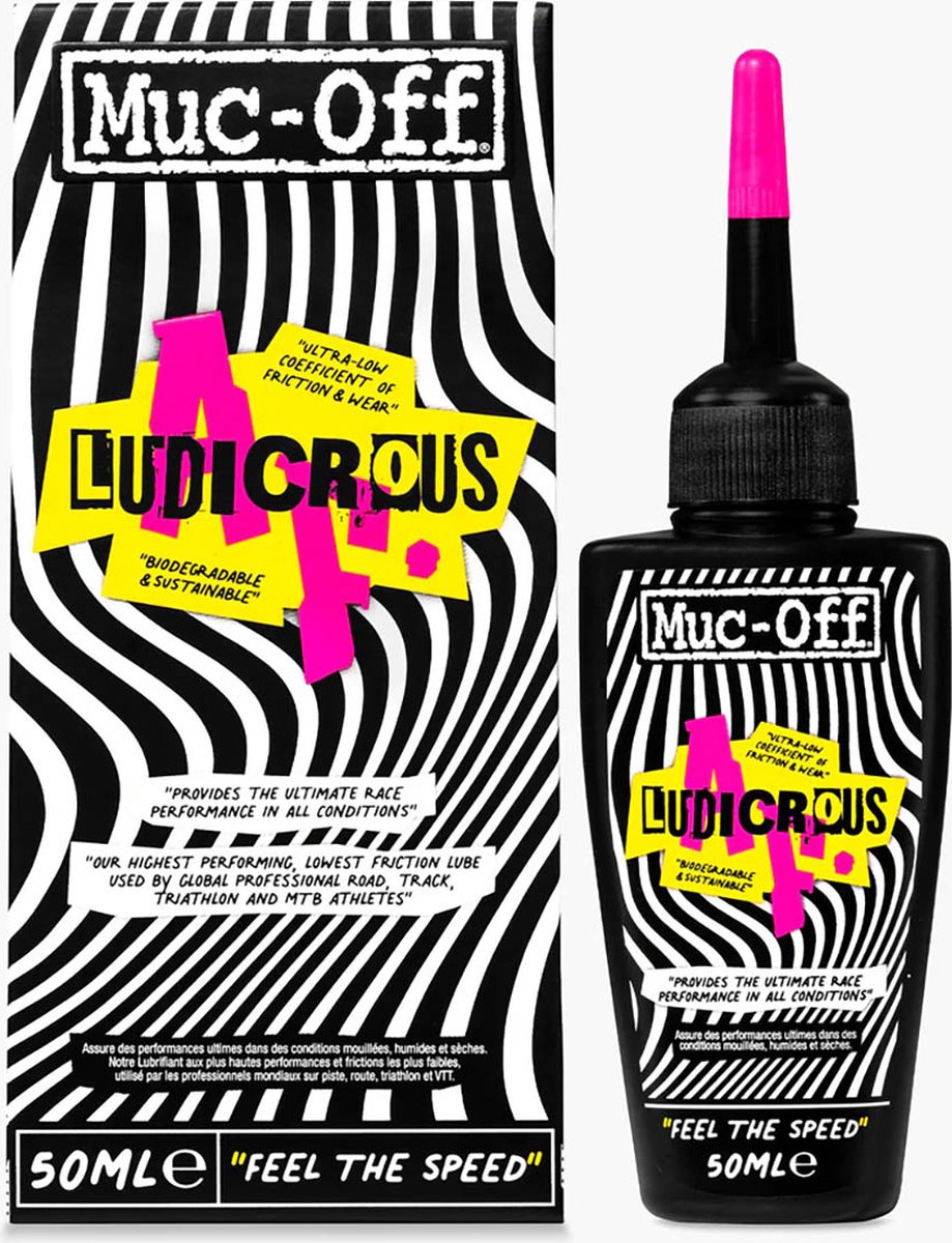 Muc-Off Ludicrous AF - Kettingolie - Fietsolie - Racefiets en MTB - 50ml - Biologisch afbreekbaar - Minimale wrijving