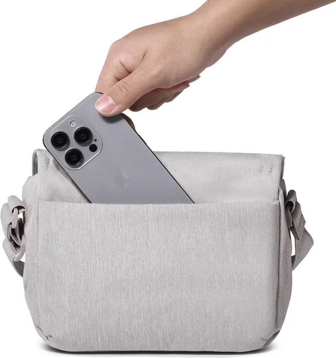 Ulanzi F01 Sling - Compacte Schoudertas voor Camera - Beige – foto 7