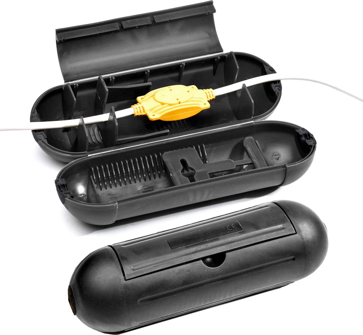 Kabelmof voor Buiten - 2 stuks - Stekkersafe Kabelmof - Veiligheidsbox - Stekkerbox voor buiten - Kabelmof - Safebox - Kabel behuizing - Kabelverbinder