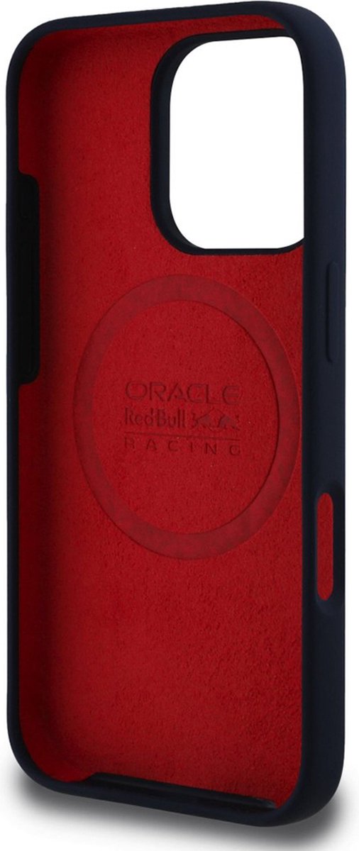 Red Bull Racing Silicone Red Ring Back Cover hoesje met MagSafe voor Apple iPhone 16 Pro - Donkerblauw van Red Bull Racing — afbeelding 5