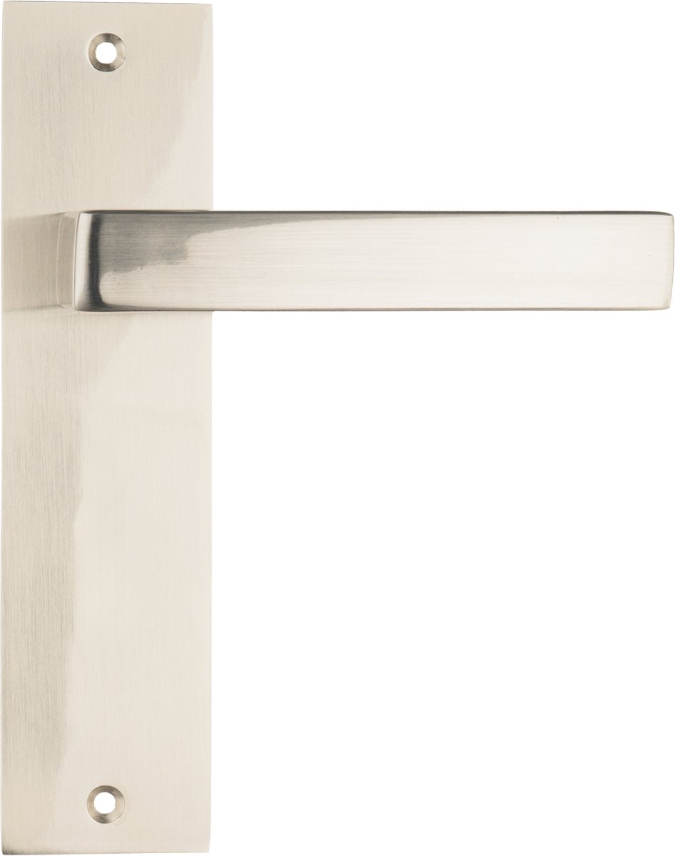 Ostiumhome® - Deurbeslag- Deurklink op kort schild - RVS Zilver - Merano