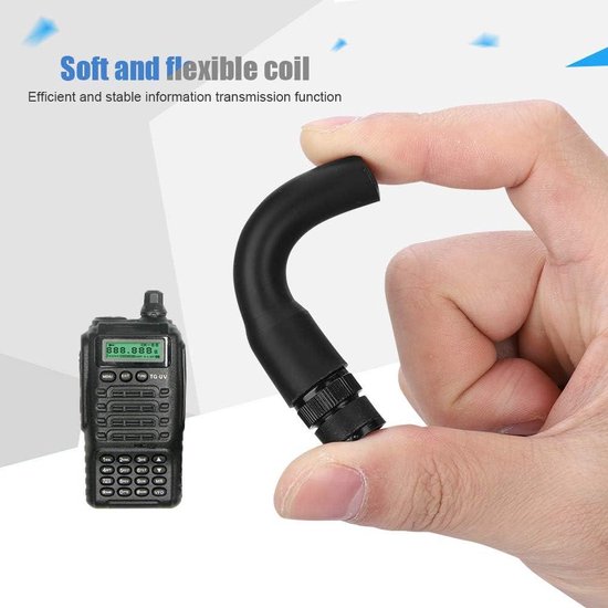 2 piezas HYS NA 666 SMA Macho antena walkie talkie VHF UHF de doble