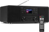 Radio Internet - Radio tout-en-un Audizio Avola avec Bluetooth - DAB+/ FM - Lecteur CD - Zwart