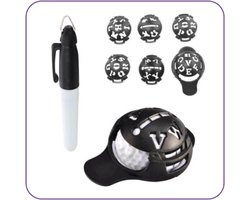 Golf Accessoires – Golfbal marker – Stift - Markeren - Figuren