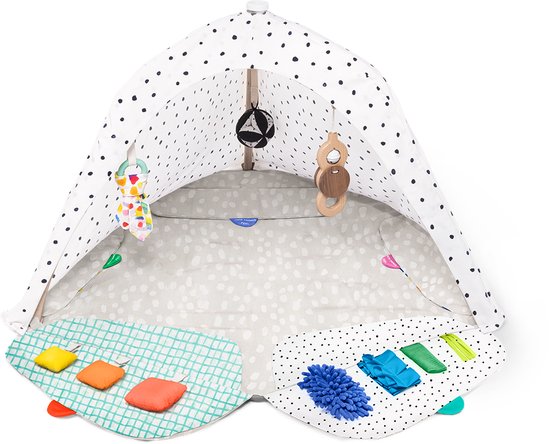 Lovevery Play Gym - Baby Speelgoed 0 jaar - Babygym Hout - Baby Cadeau - Speelkleed - Duurzaam