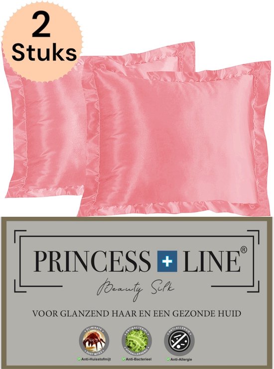 Kussensloop Cotton Satin misty rose 60x70 cm - set van 2 Kussensloop Cotton Satin misty rose 60x70 cm - set van 2