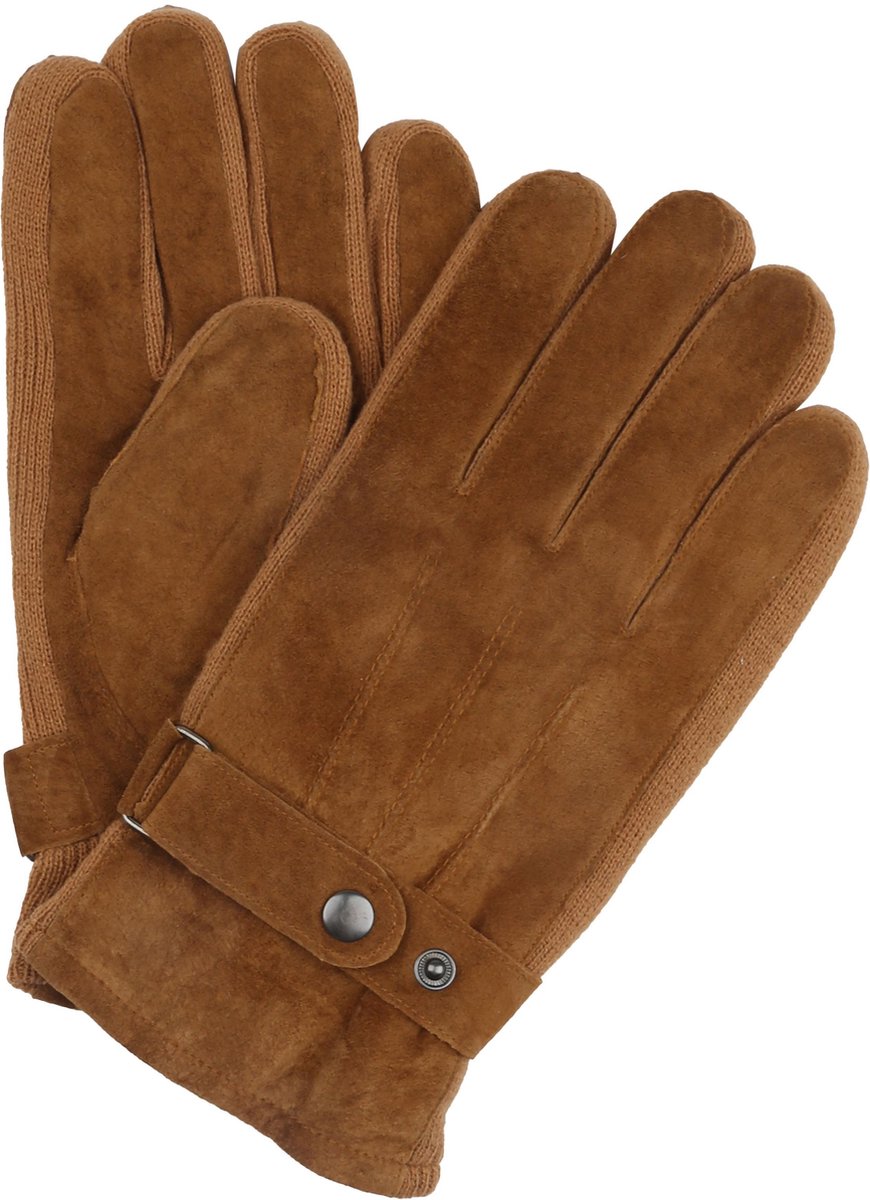Suitable Suede Handschoen Camel - Maat 9.5 - Heren