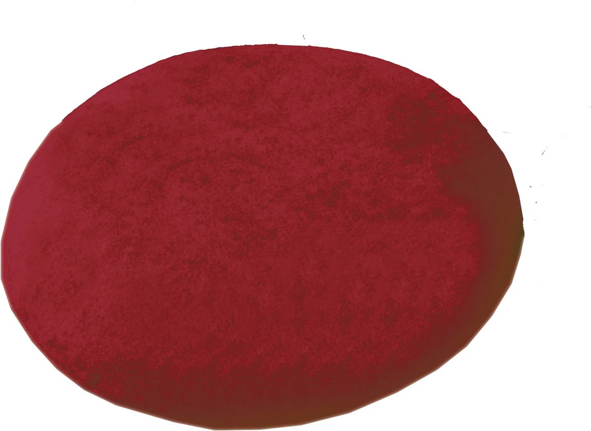 Zitring kussen van latexschuim, Ø 42 cm - kleur: Bordeaux - met badstofhoes - aambeien kussen
