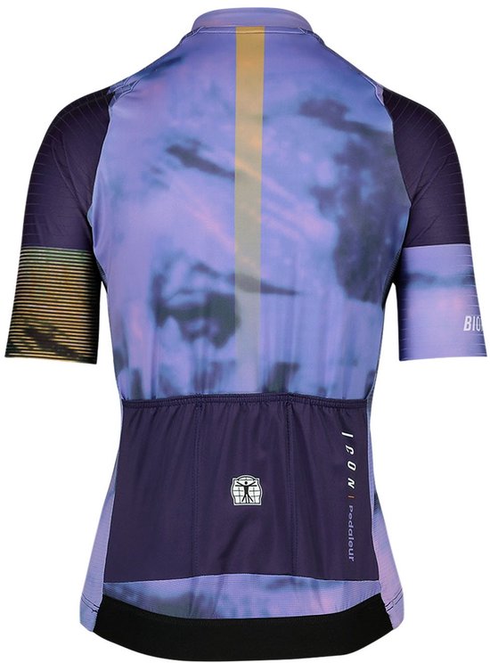 BIORACER Icon Puncheur - Fietsshirt Zomer - Dames - Paars - Korte Mouw - Ademend & Aansluitend - Maat L — afbeelding 2