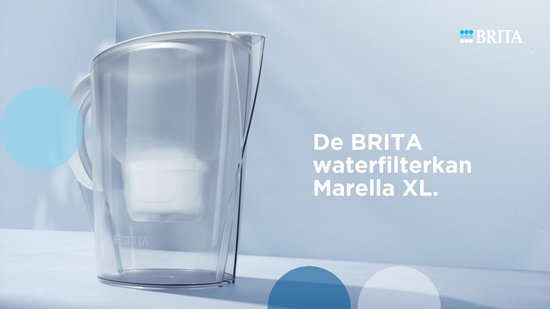 Brita Kannen - Filtrerende waterkoker Marella XL Memo, inhoud 3,5 l, 3x filter Maxtra Pro, wit 1052782