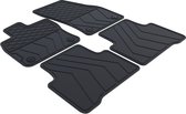Tapis de voiture en caoutchouc Volkswagen Touran - Année de construction : 2015 - 2022 - Ajustement d'origine - 4 pièces