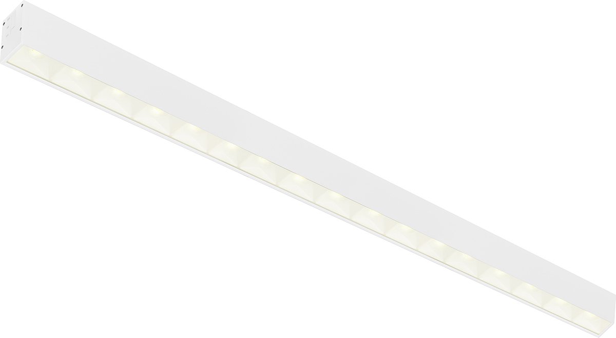 Lineaire LED Hanglamp - Lijnverlichting - Kozolux Tina - 40W 4600lm - Helder/Koud Wit 6500K - 120cm - Wit